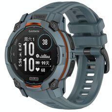 Per Garmin Instinct 3 AMOLED / Solar 50mm Cinturino da polso traspirante in silicone (blu crepuscolo)