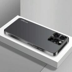 Per iPhone 16 Pro AG Custodia per telefono in acrilico galvanico satinato (nero)