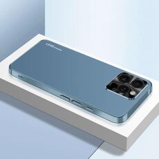 Per iPhone 16 Pro Max AG Custodia per telefono in acrilico galvanico satinato (blu navy)