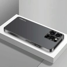 Per iPhone 16 Pro Max AG Custodia per telefono in acrilico galvanico satinato (nero)