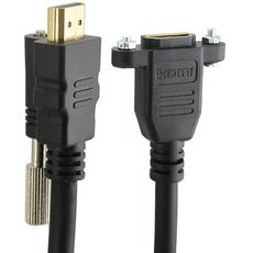 Cavo di prolunga HD da HDMI a HDMI pannello fisso, lunghezza: 1,5 m (nero)