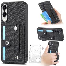 Per Samsung Galaxy S25 Edge 5G Custodia per telefono con cinturino e cavalletto con coltello per attrezzi (nero)