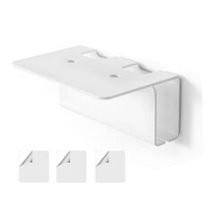 Porta spazzolino elettrico da bagno a parete in acrilico (bianco)