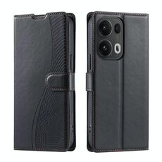 Per OPPO Reno13 Pro 5G Voltage Custodia per telefono in pelle ultrasottile a pois (nera)