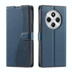 Per Redmi 14C 4G Voltage Custodia per telefono in pelle ultra sottile a pois (blu)