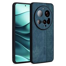 Per Xiaomi 15 Ultra AZNS Custodia per telefono con effetto pelle in rilievo 3D (verde scuro)