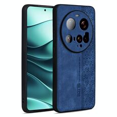 Per Xiaomi 15 Ultra AZNS Custodia per telefono con effetto pelle in rilievo 3D (blu zaffiro)