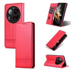 Per Xiaomi 15 Ultra AZNS Custodia per telefono in pelle con texture di vitello magnetica (rosso)