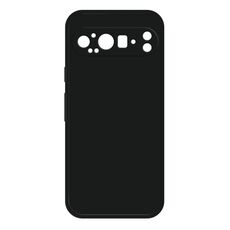 Per Google Pixel 9 Pro XL Custodia per telefono in silicone liquido imitazione (nero)