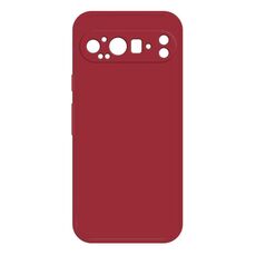 Per Google Pixel 9 Pro XL Custodia per telefono in silicone liquido imitazione (rosso scuro)