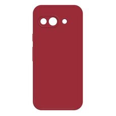 Per Google Pixel 9a Custodia per telefono in silicone liquido imitazione (rosso scuro)