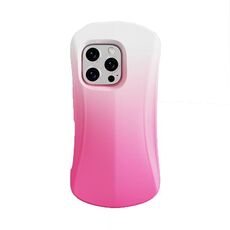 Per iPhone 16 YOYOISLES Ocean Series Custodia per telefono curva EVA (rosa bianco)