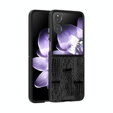Per Xiaomi Mix Flip ABEEL Beast Pattern 6D Micro-Embossed MagSafe Custodia per telefono in vera pelle (nero)