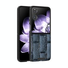 Per Xiaomi Mix Flip ABEEL Beast Pattern 6D Micro-Embossed MagSafe Custodia per telefono in vera pelle (blu)