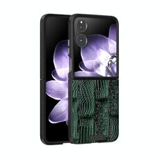 Per Xiaomi Mix Flip ABEEL Beast Pattern 6D Micro-Embossed MagSafe Custodia per telefono in vera pelle (verde)