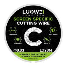 LUOWEI 120M Cell Phone LCD Screen Separation Line High Durezza Taglio Filo diamantato, Spec: C 0,03mm