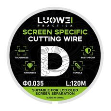 LUOWEI 120M Cell Phone LCD Screen Separation Line High Durezza Taglio Filo diamantato, Spec: D 0,035mm