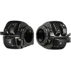 Per Harley Prince Cruiser Modifica Moto Interruttori Manubrio Vintage 25mm (Nero)