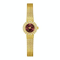 BS Bee Sister Orologio al quarzo elegante, leggero, di lusso, temperamento, antico, da donna, regalo di festa (oro rosso)