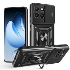 Per Honor X8c 4G Custodia per fotocamera scorrevole TPU+PC (nero)