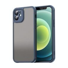 Per iPhone 12 Fan Dun Series TPU Hybrid PC Custodia per telefono glassata (blu)