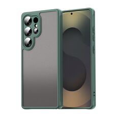 Per Samsung Galaxy S25 Ultra 5G Fan Dun Series TPU Hybrid PC Custodia per telefono glassata (verde)
