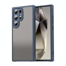Per Samsung Galaxy S24 Ultra 5G Fan Dun Series TPU Hybrid PC Custodia per telefono glassata (blu)