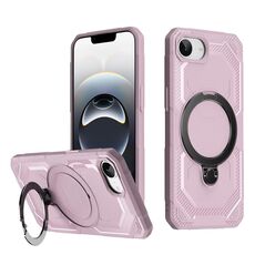 Per iPhone 16e Custodia per telefono con supporto MagSafe satinato (rosa)