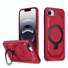 Per iPhone 16e Custodia per telefono con supporto MagSafe satinato (rosso)