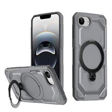 Per iPhone 16e Custodia per telefono con supporto MagSafe satinato (grigio)