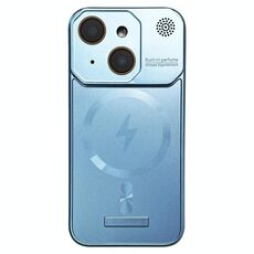 Per iPhone 15 Plus Custodia per telefono PC magnetica MagSafe per aromaterapia senza cornice (blu)