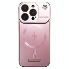 Per iPhone 14 Pro Custodia per telefono PC magnetica MagSafe per aromaterapia senza cornice (oro rosa)