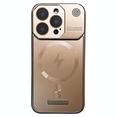 Per iPhone 14 Pro Custodia per telefono PC magnetica MagSafe per aromaterapia senza cornice (oro)