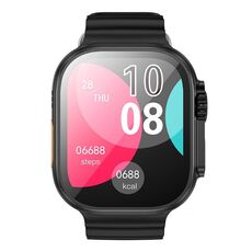 Orologio sportivo BOROFONE BD10 Ultra Smart, schermo da 2,01 pollici, supporto chiamate BT (nero)