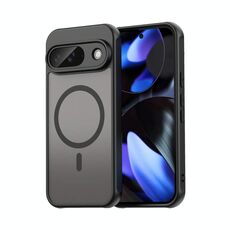 Per Google Pixel 9 Fan Dun Series TPU Hybrid PC Frosted Magsafe Custodia per telefono (nero)
