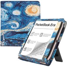 Per Pocketbook Era PB700 Custodia per tablet intelligente con poggiamano in pelle verniciata (cielo stellato)