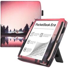 Per Pocketbook Era PB700 Custodia per tablet intelligente con poggiamano in pelle verniciata (notte)