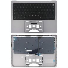 Per MacBook Pro 14 pollici 2021 A2442 / 2023 A2779 Big Backspace Version Tastiera UK con C Shell (grigio)