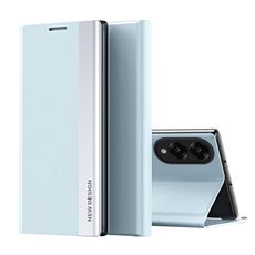Per Samsung Galaxy S25 Edge 5G Custodia per telefono in pelle adsorbimento elettrolitica laterale (azzurro chiaro)