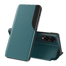 Per Samsung Galaxy S25 Edge 5G Attraction Flip Holder Custodia in pelle per telefono (indaco)