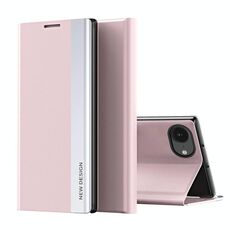 Per iPhone 16e Custodia per telefono in pelle adsorbimento elettrolitico laterale (rosa)