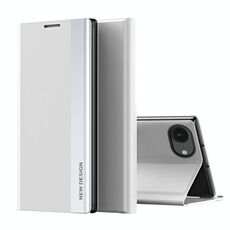 Per iPhone 16e Custodia per telefono in pelle adsorbimento elettrolitico laterale (argento)