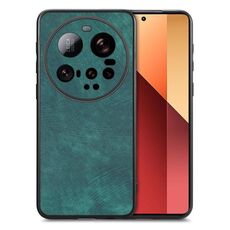 Per Xiaomi 15 Ultra Vintage Custodia per telefono in pelle con retro in PC (verde)