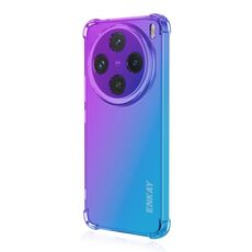 Per vivo X200 ENKAY Hat-Prince Gradient Airbag TPU Custodia per telefono (viola blu)