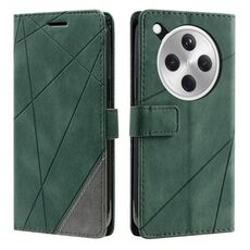 Per OPPO Find X8 5G Custodia in pelle con cuciture Skin Feel (verde)