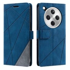 Per OPPO Find X8 Pro 5G Custodia in pelle con cuciture Skin Feel (blu)