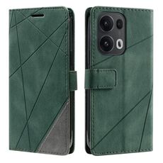 Per OPPO Reno13 Pro 5G Custodia in pelle con cuciture Skin Feel (verde)