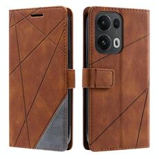 Per OPPO Reno13 Pro 5G Custodia in pelle con cuciture Skin Feel (marrone)