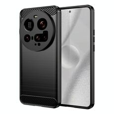 Per Xiaomi 15 Ultra Carbon Fiber Brushed Texture TPU Custodia per telefono (nero)