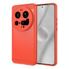 Per Xiaomi 15 Ultra Carbon Fiber Brushed Texture TPU Custodia per telefono (rosso)